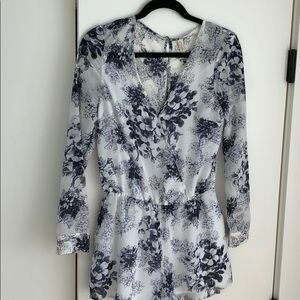 Free People floral romper XS